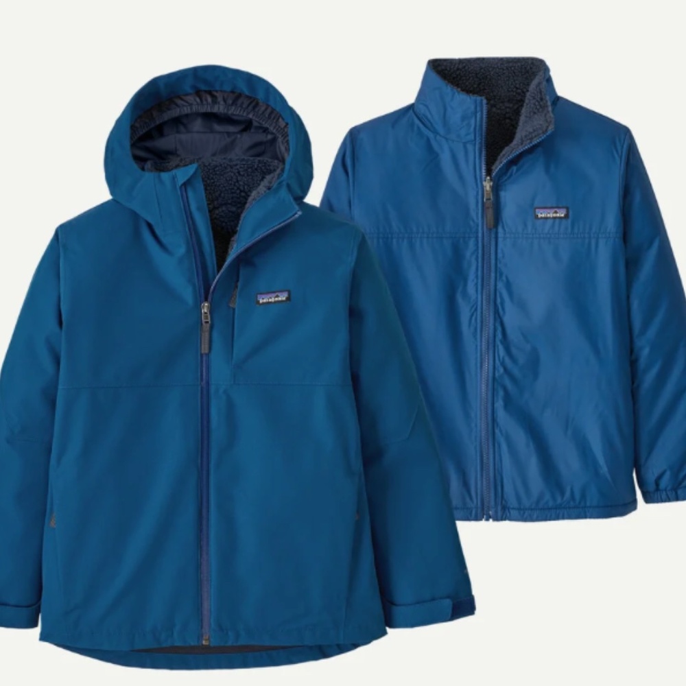 Patagonia Kids XXL 4-in-1 Everyday Jacket Crater Blue (Fits Women’s S/M) - EUC